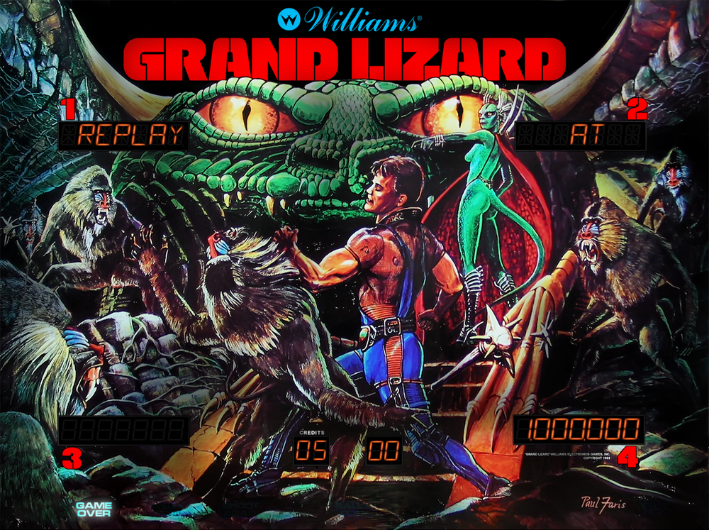 Grand Lizard (Williams 1986) Pre-Sample.png