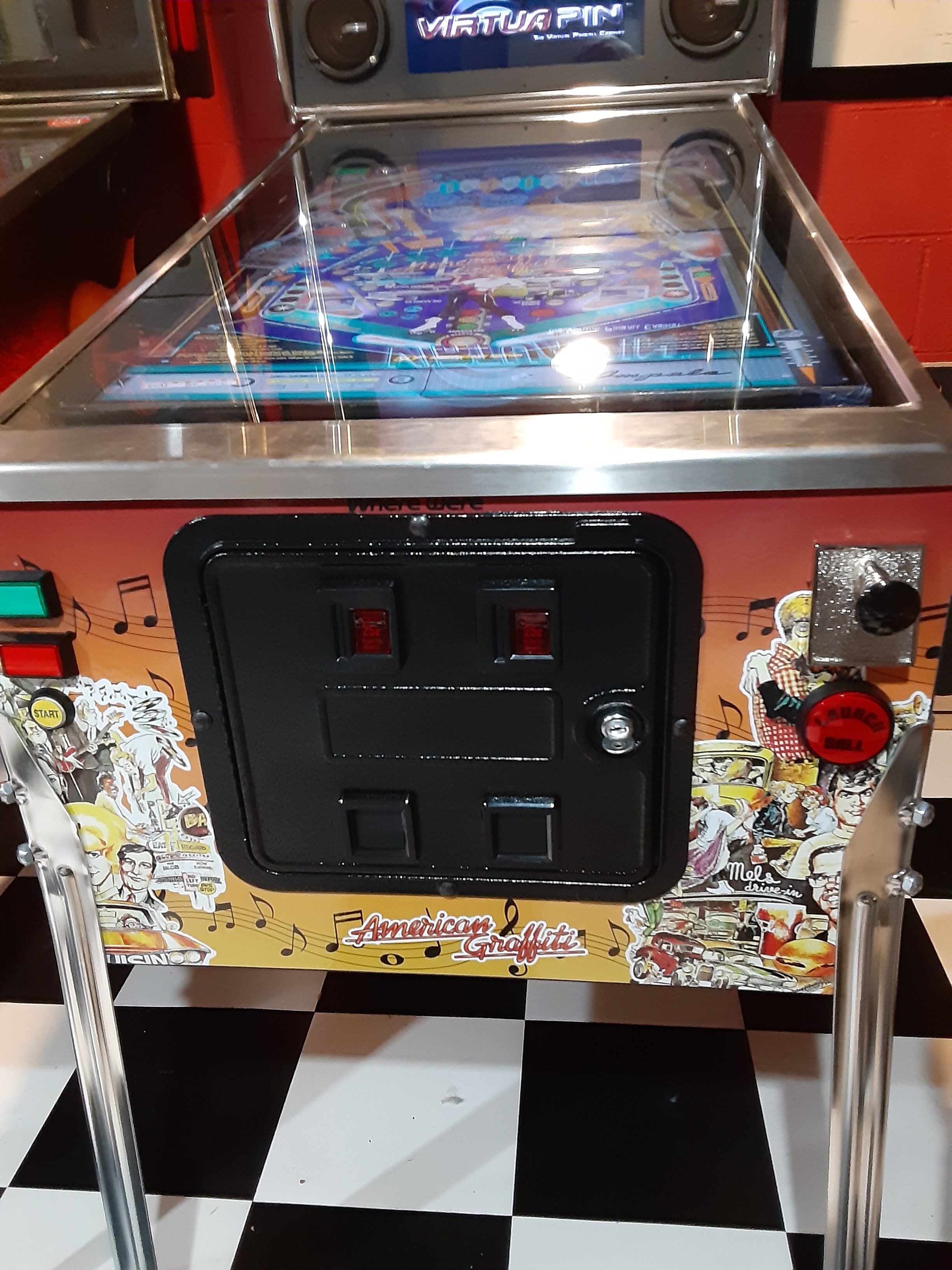 ★レトロ★AMERICAN PINBALL American Girl Julie's Julie Pinball Machine For 18 inch Doll Never