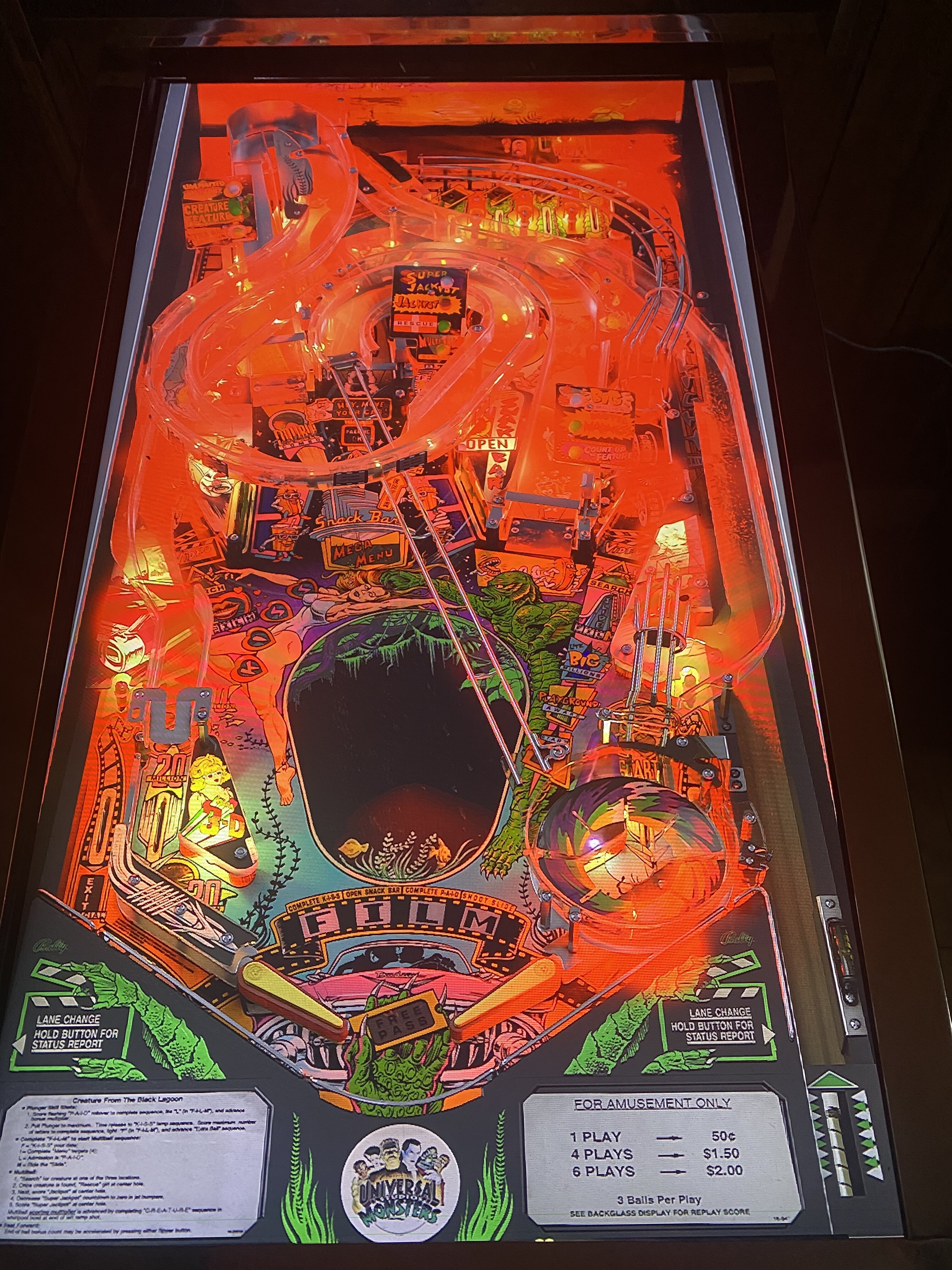 Creature from the Black Lagoon (Bally 1992) - VPX - Pinball