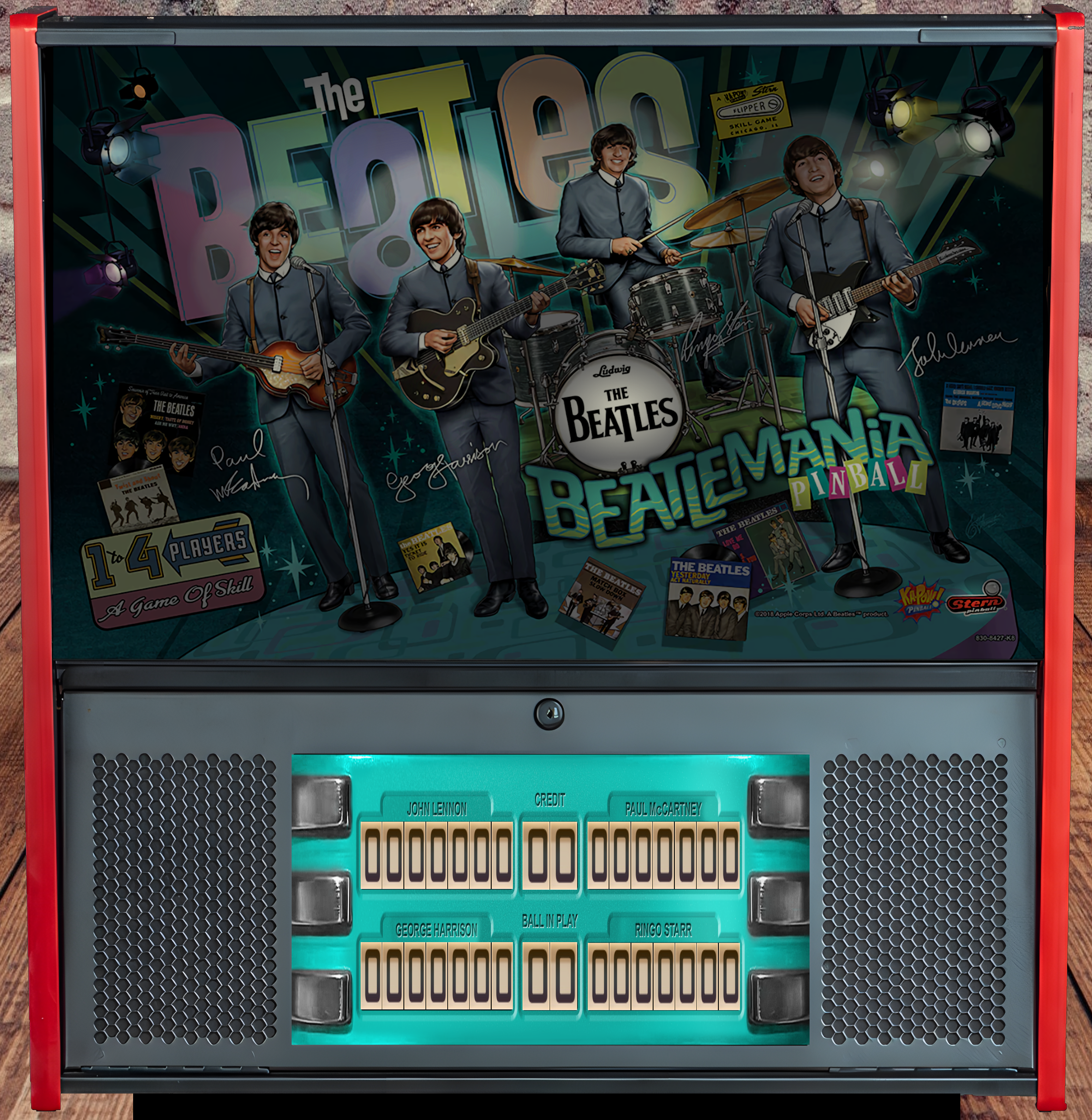 THE BEATLS ビートルズ　ミラー The Beatles gold edition full dmd - B2S (.directb2s) & Backglass