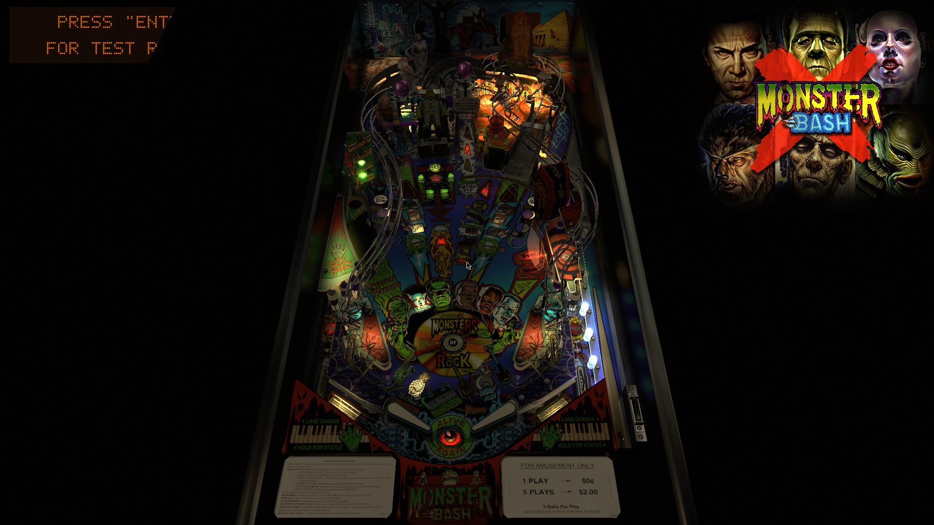 New VP10 Hybrid Alert] Monster Bash (Williams 1998) VPWmod - New