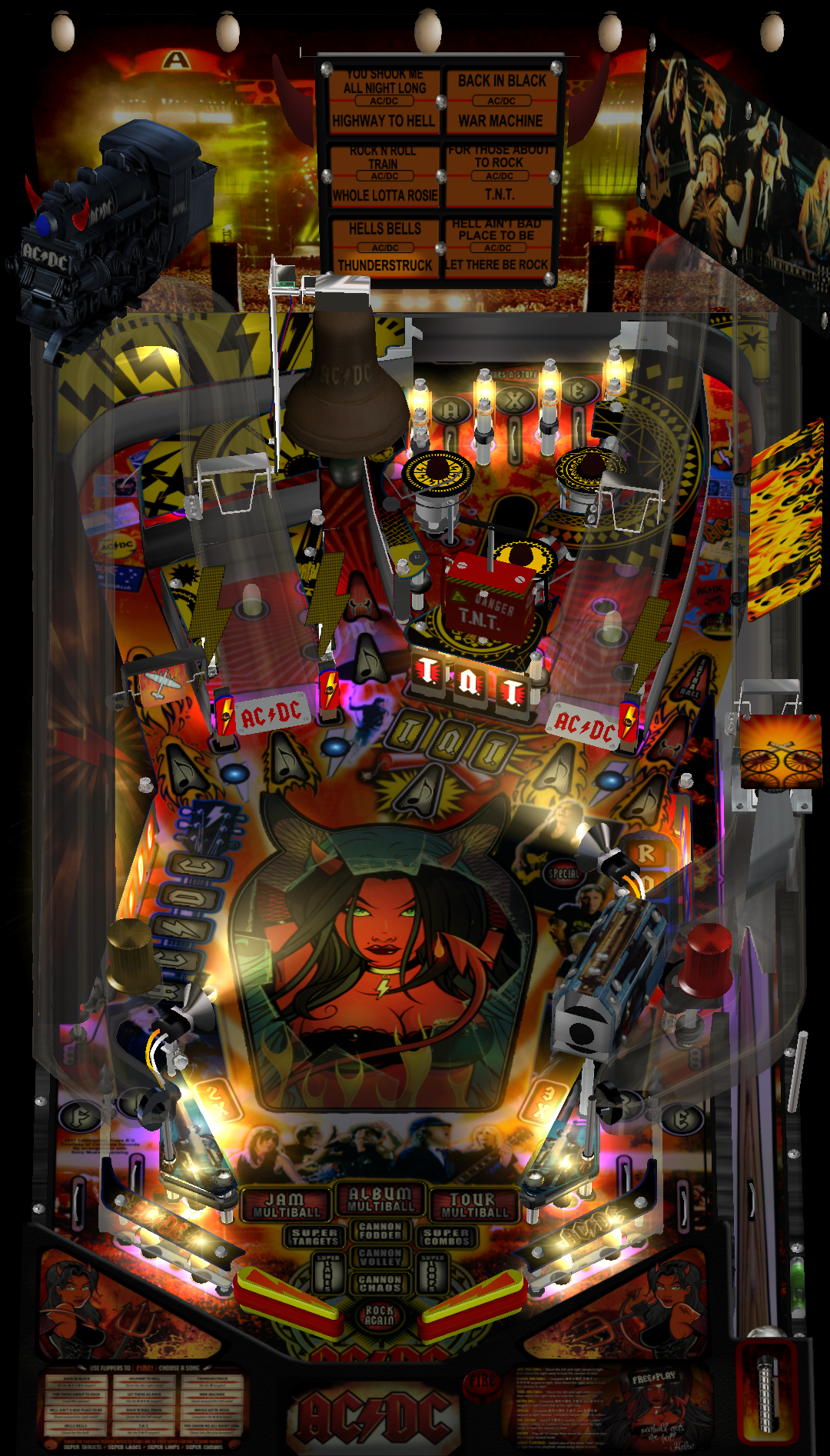 ac dc virtual pinball