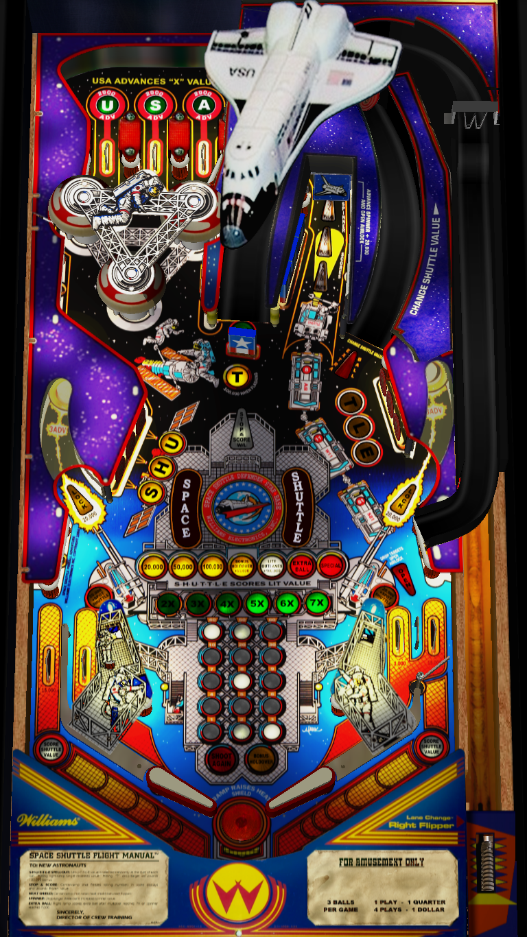 Space Shuttle Pinball Machine By Williams