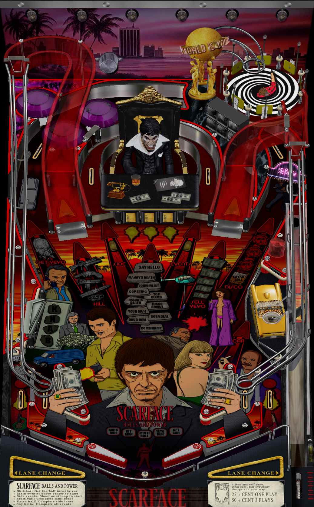 scarface pinball machine