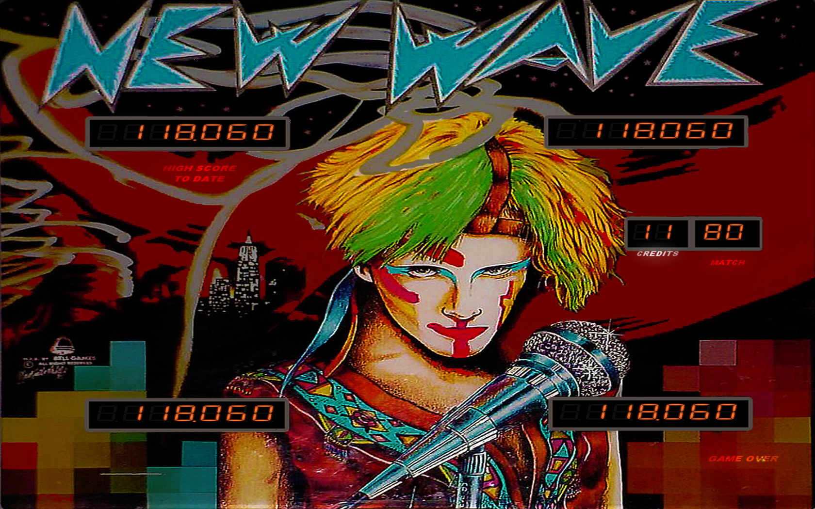 New Wave (Bell 1985) - B2S (.directb2s) & Backglass