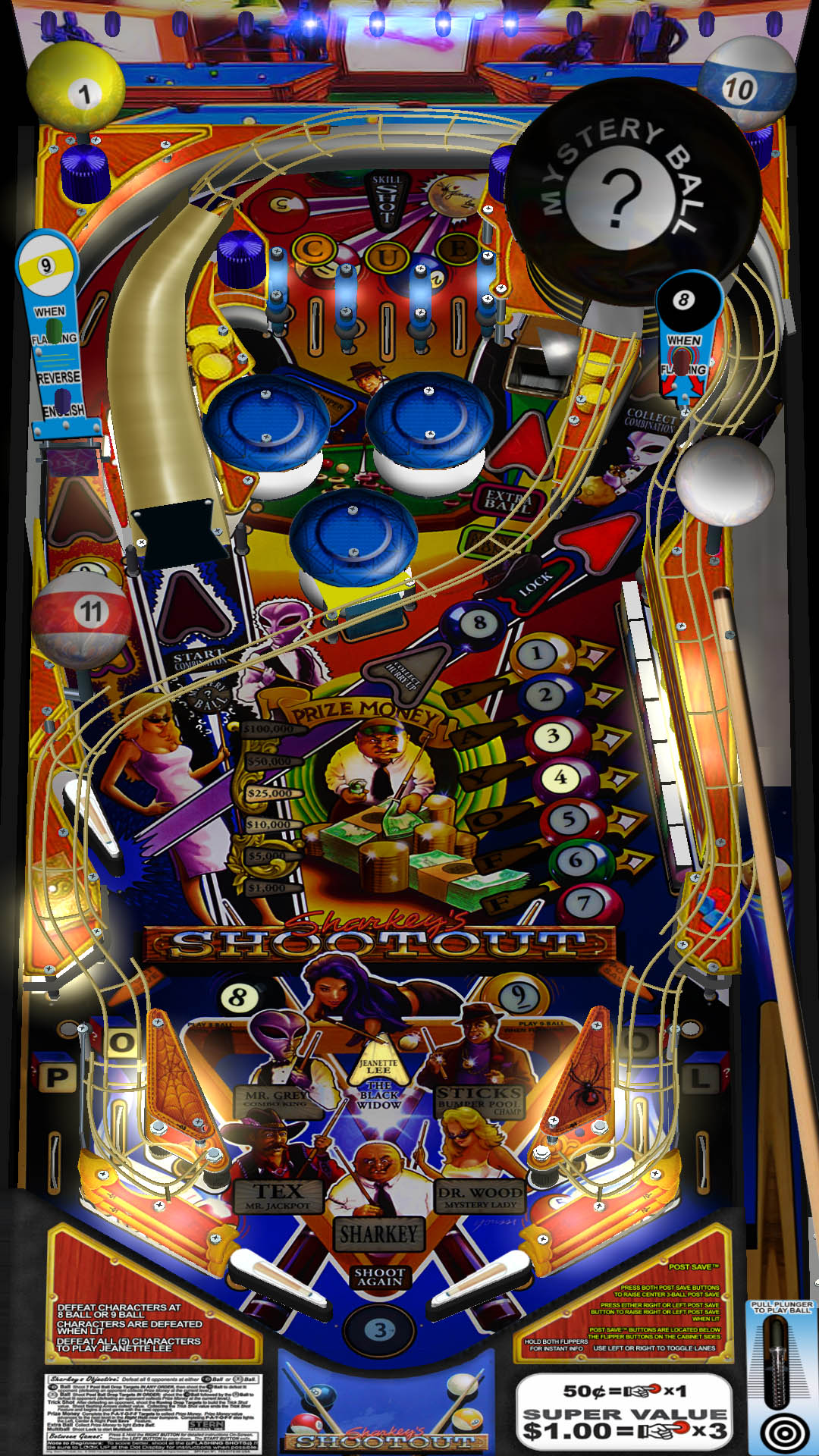 sharkey's shootout pinball