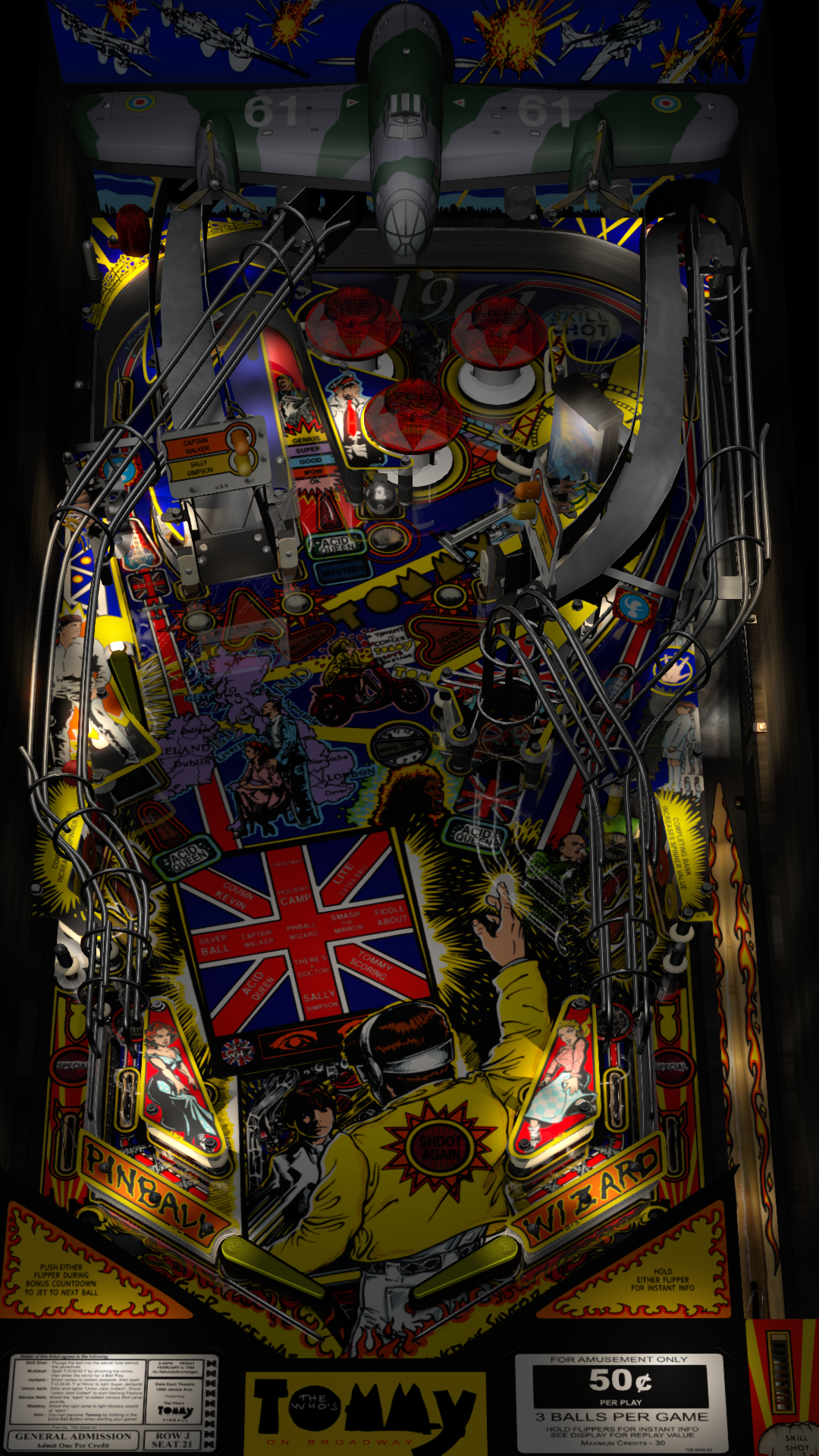 The Who's Tommy Pinball Wizard Pinball Machine - The Pinball Gameroom