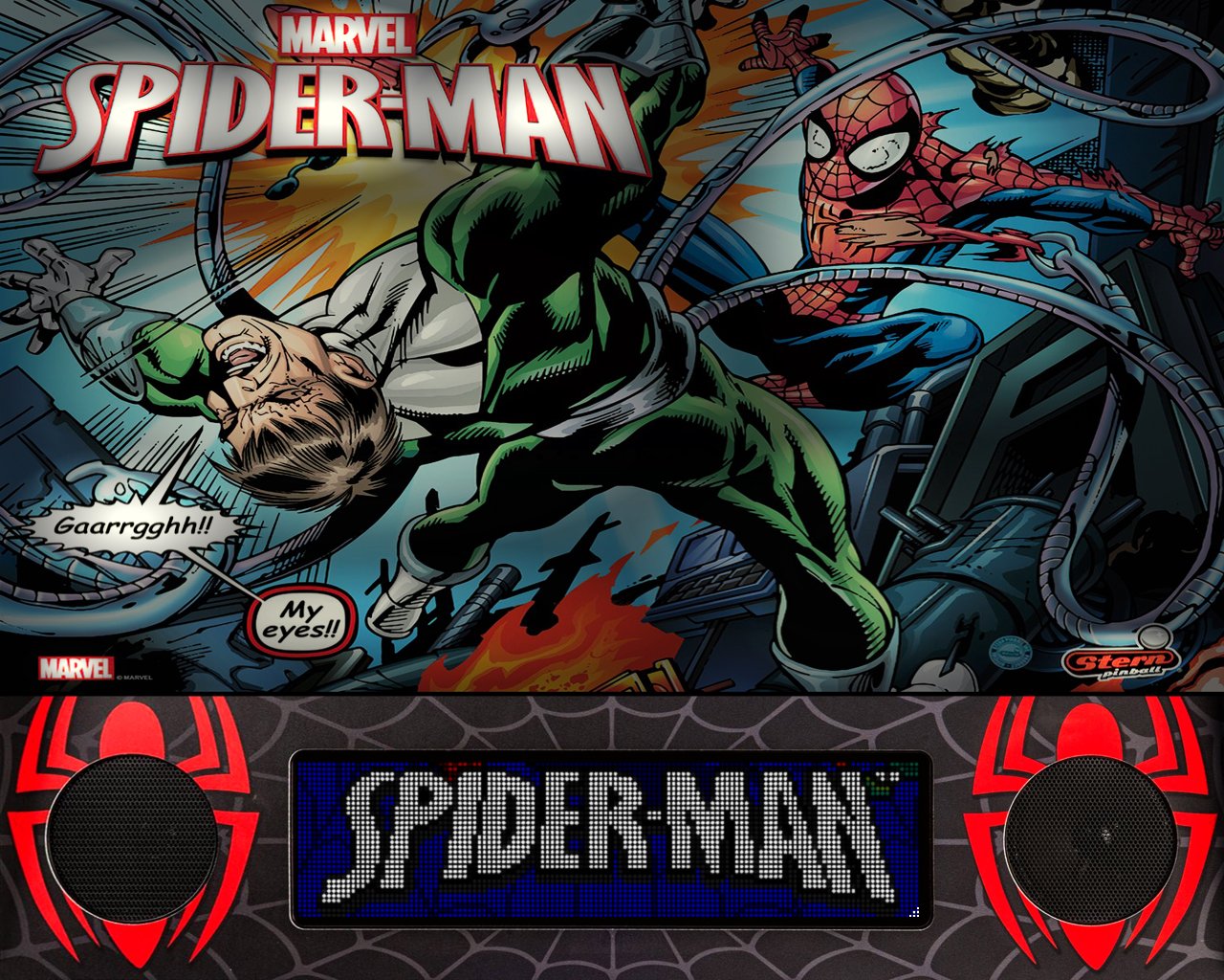Spiderman Vault Edition Backglass HD - B2S Backglass Downloads