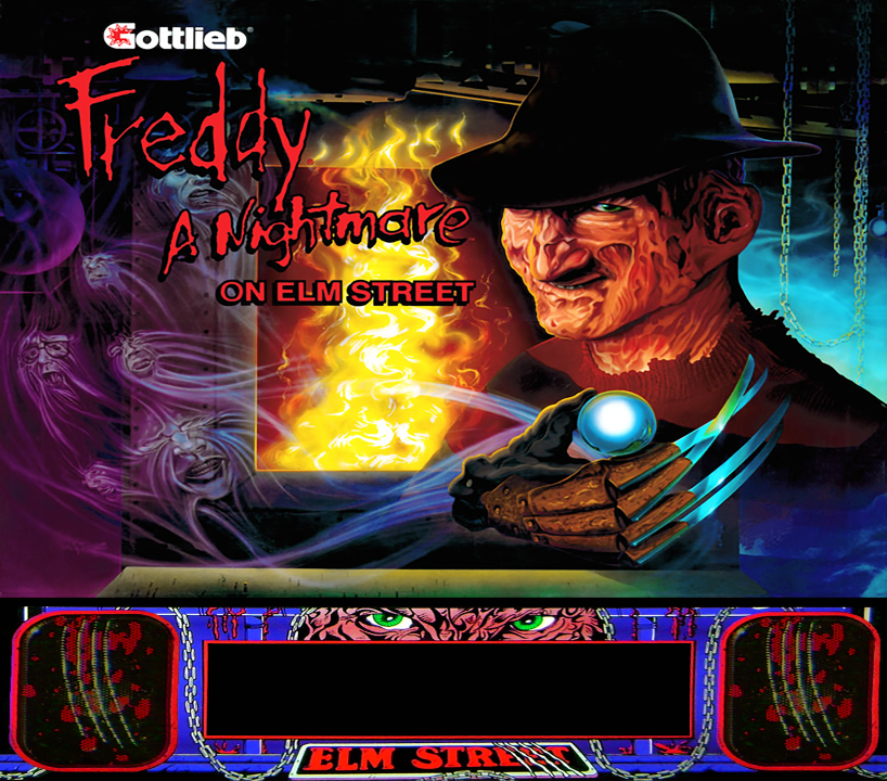 Freddy A Nightmare On Elm Street Pinball FLYER Halloween 