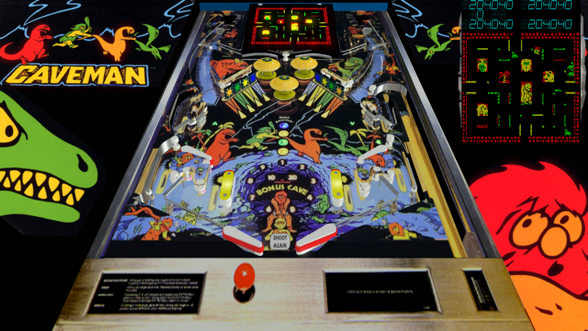 caveman pinball machine