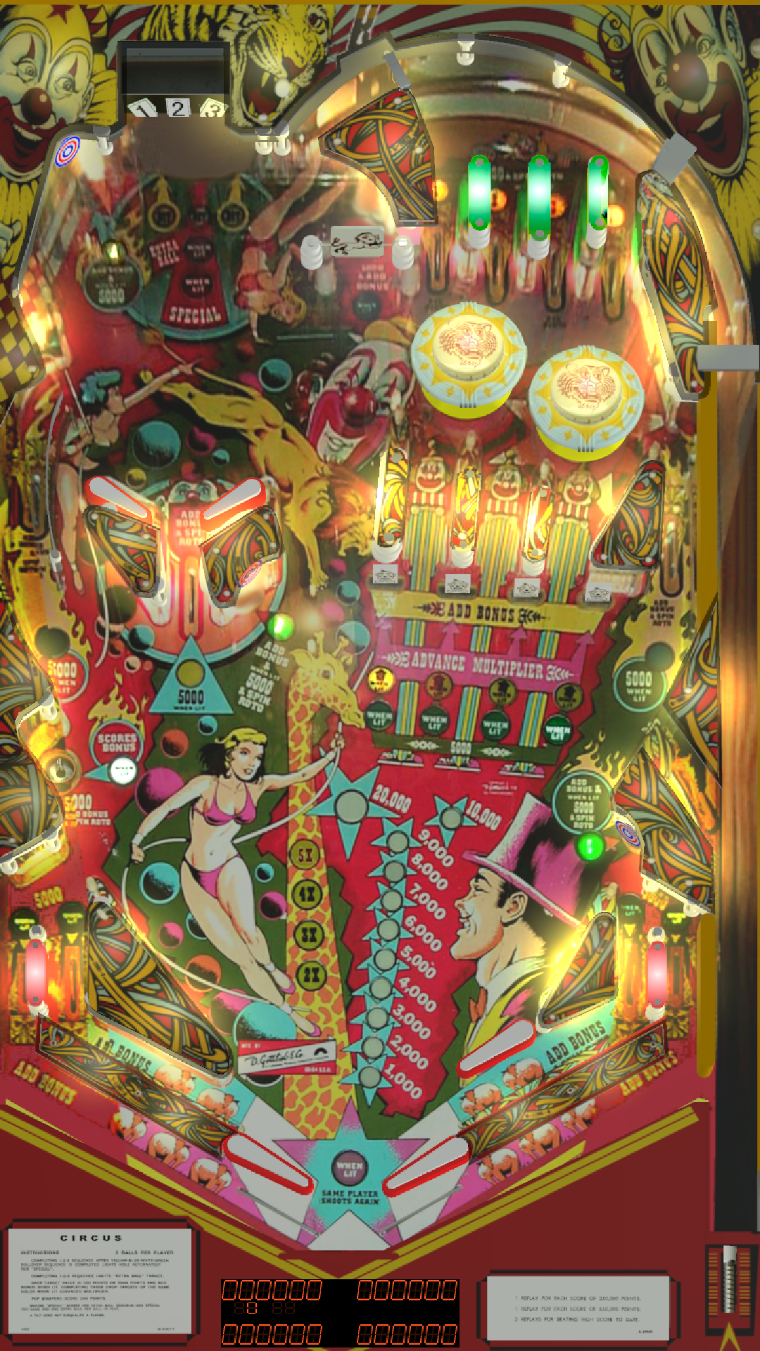 gottlieb circus pinball