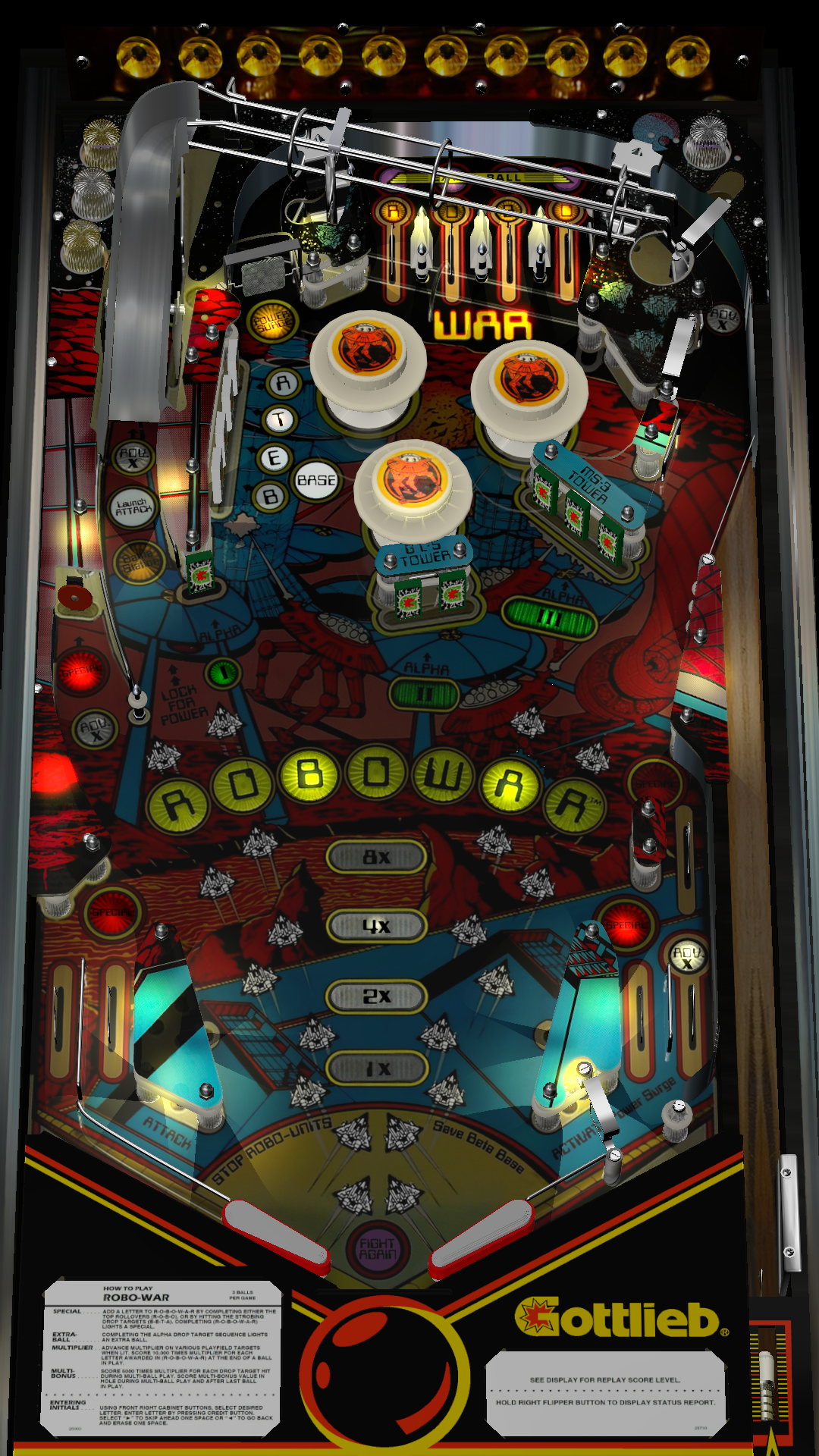 robowar pinball