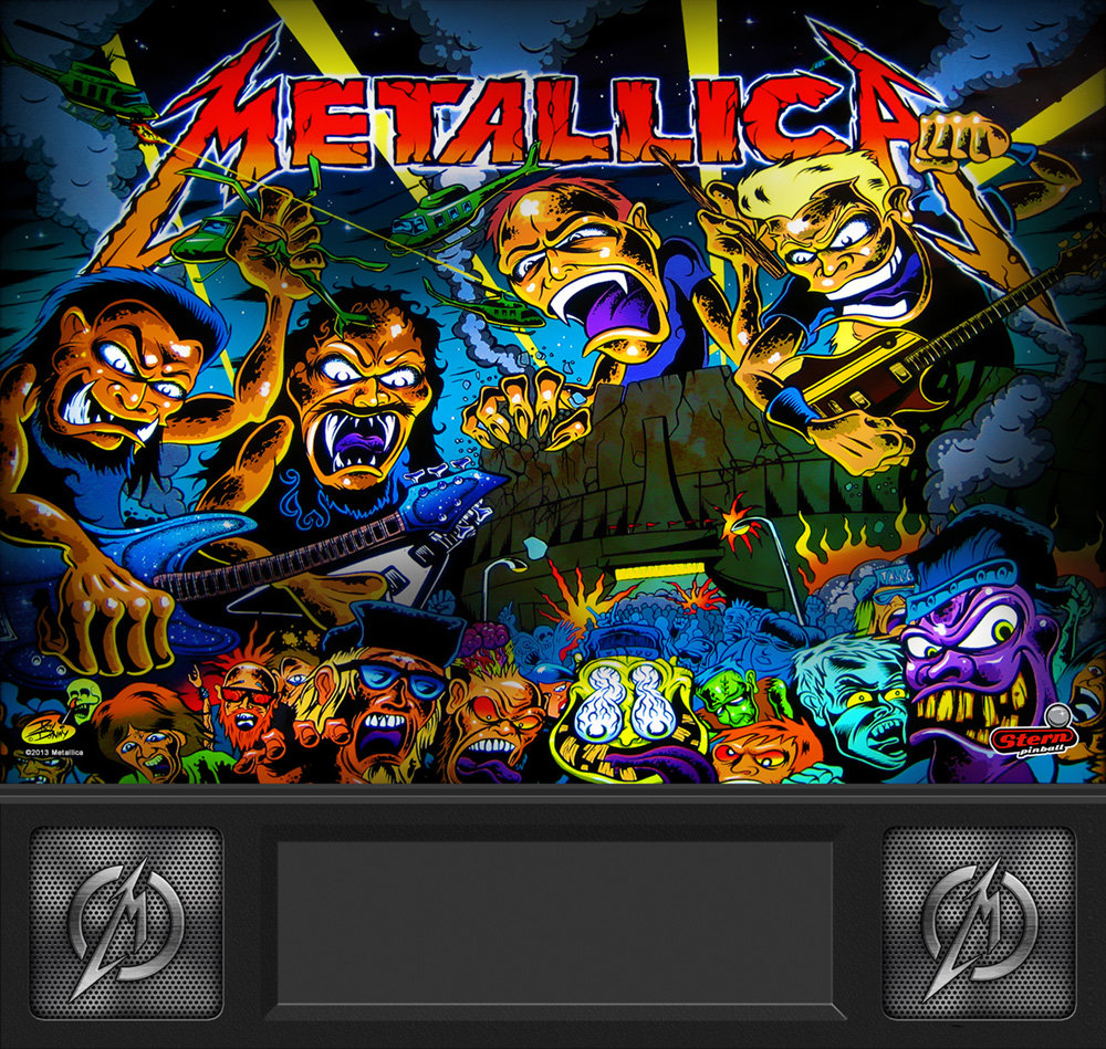 metallica pinball translite