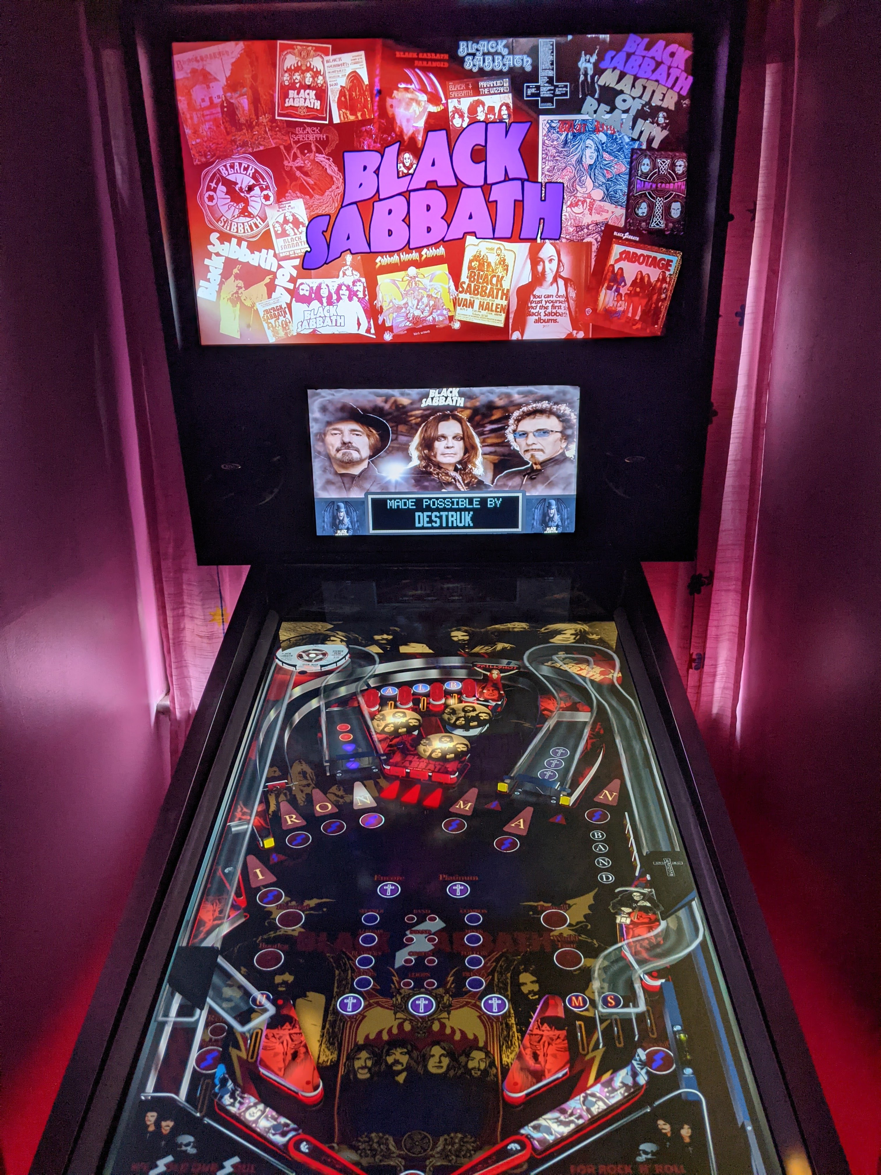 black sabbath pinball machine