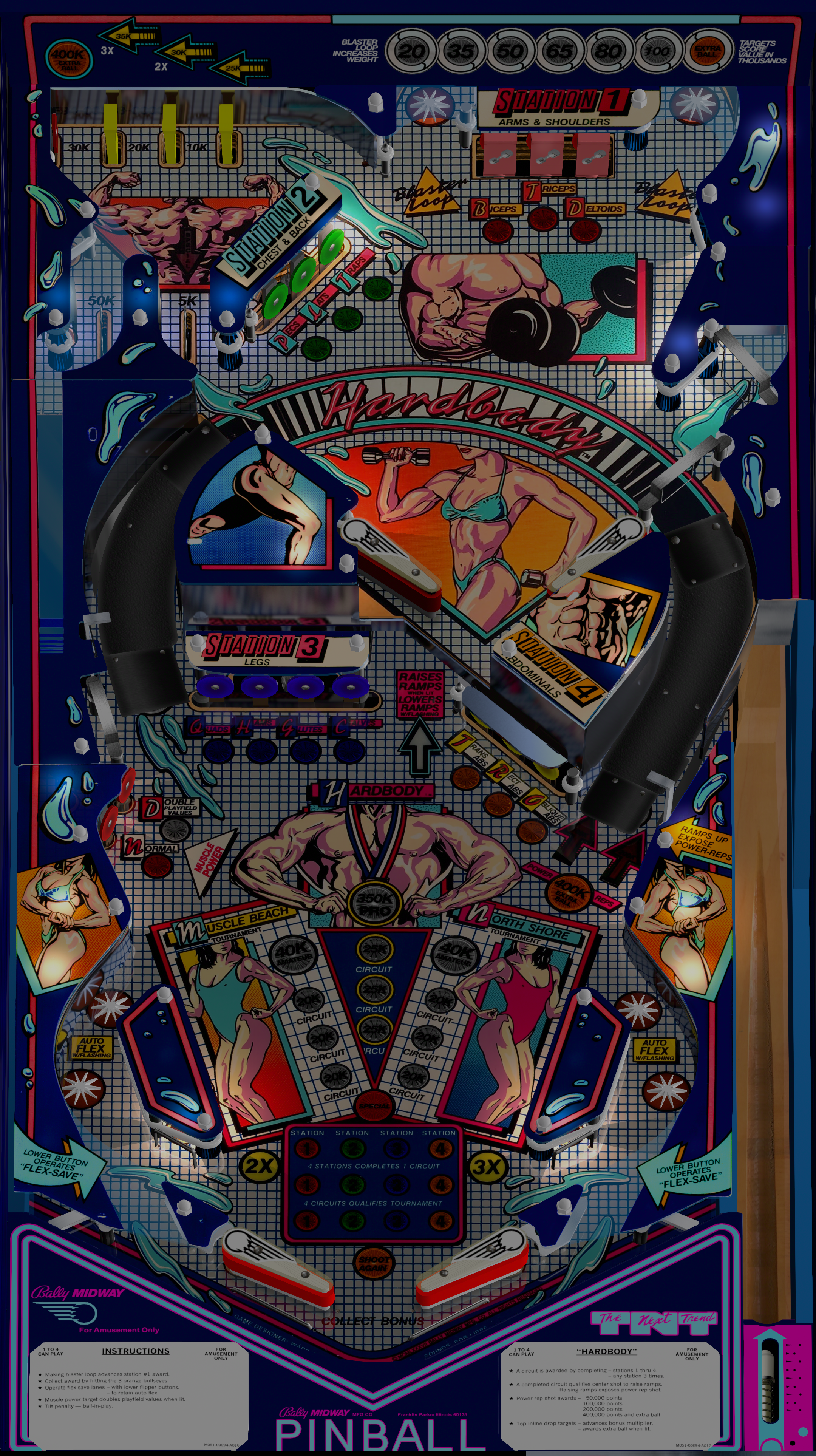 bally hardbody pinball