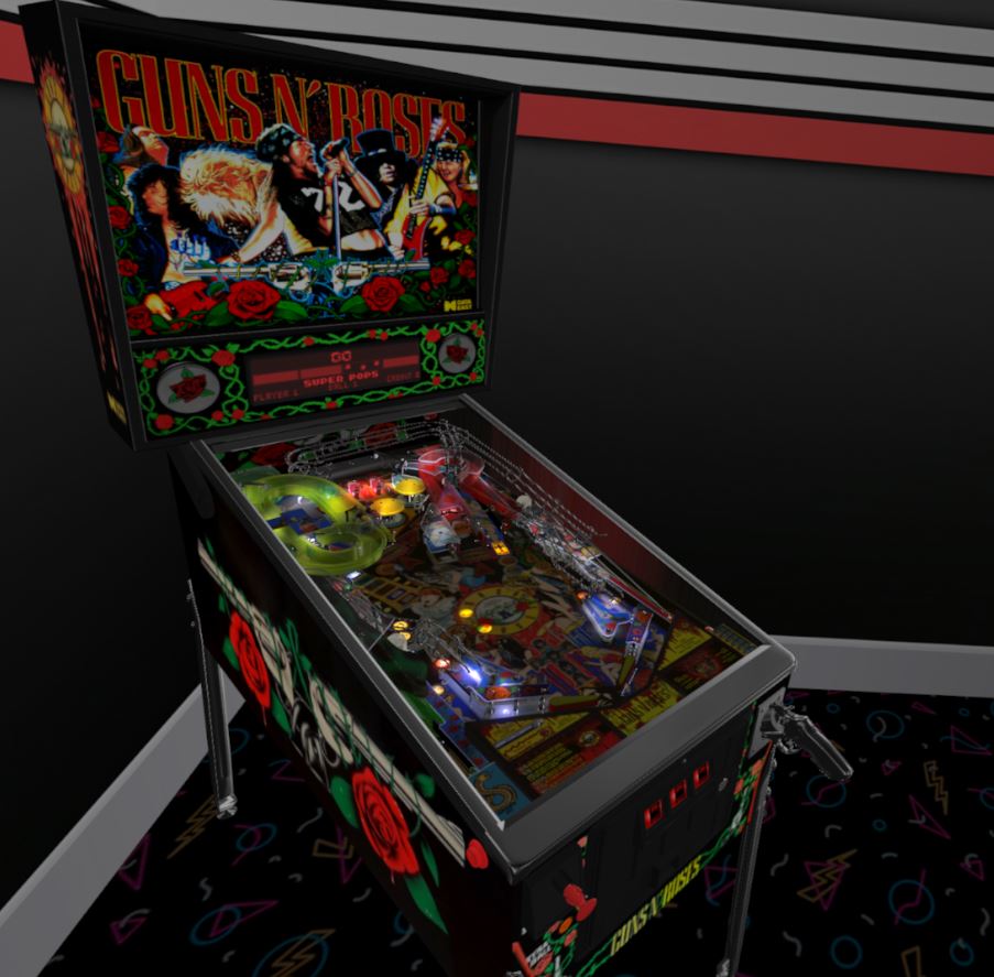 Guns N Roses Minimal VR Room (Data East 1994)