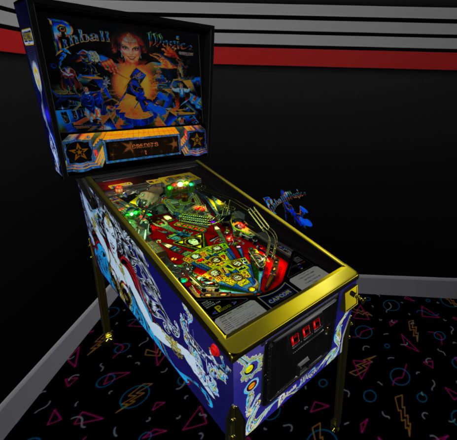 Pinball Magic Minimal VR Room (Capcom 1995)