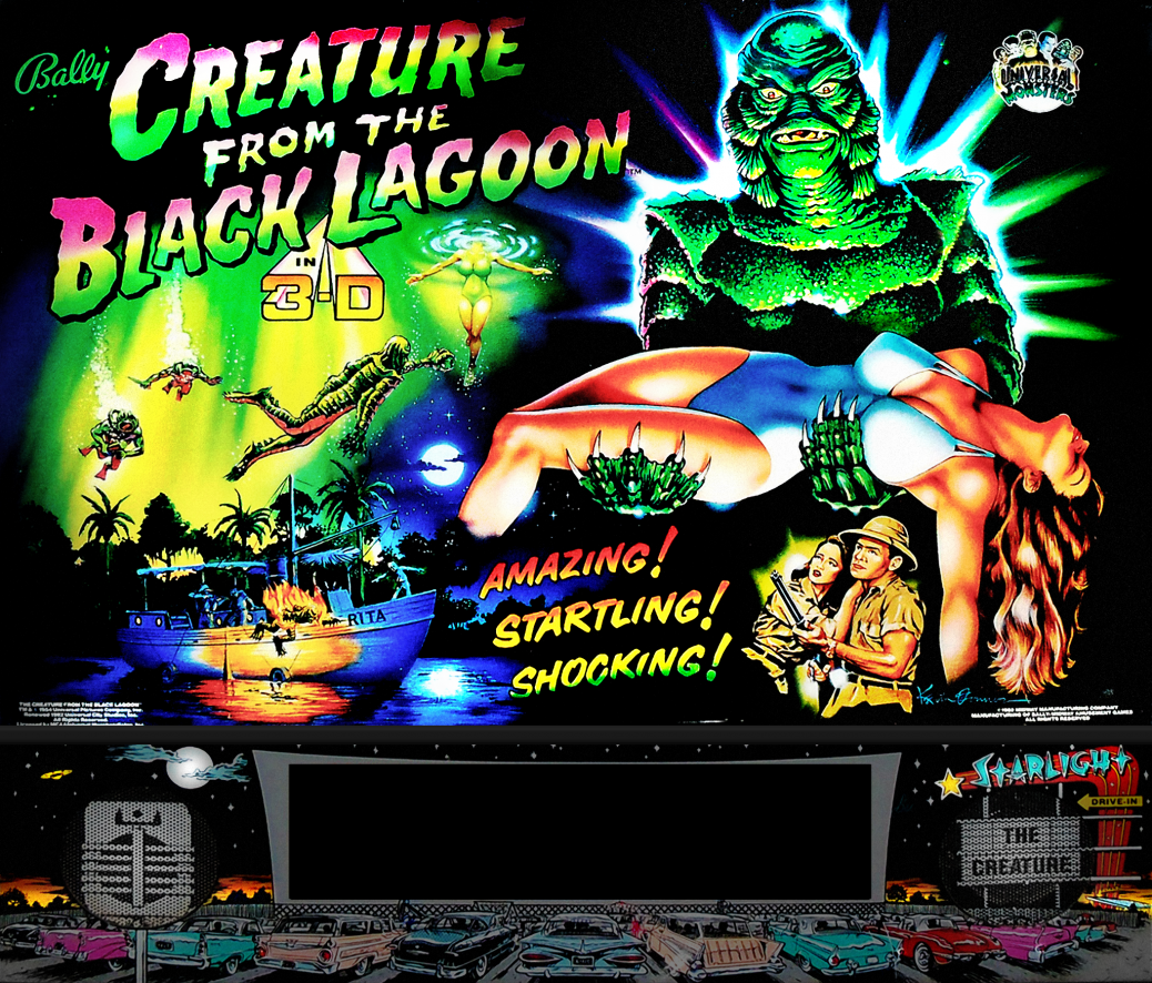 Creature From The Black Lagoon (Bally 1992) b2s