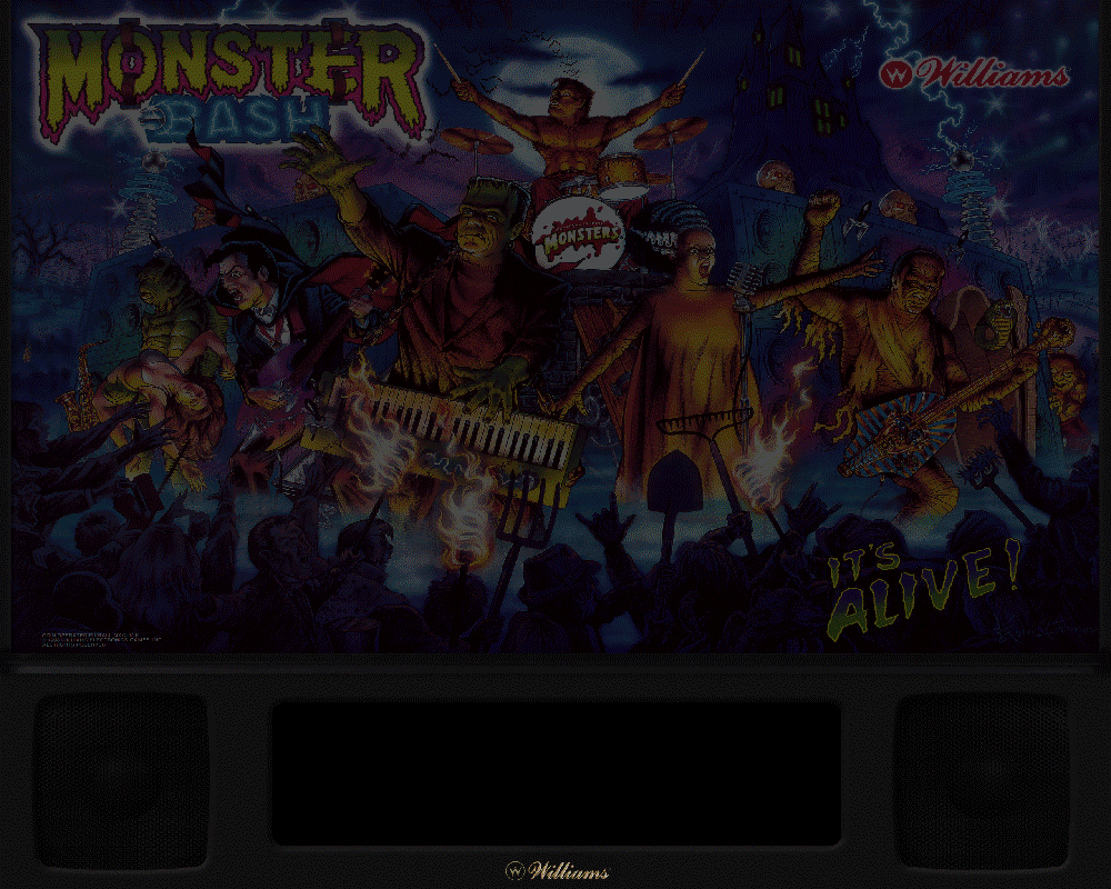 Monster Bash (Williams 1998) 2 & 3 screens directb2s b2s db2s