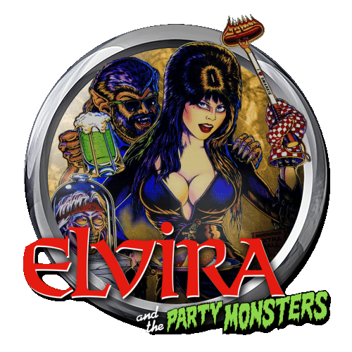 Elvira and the Party Monsters Animated Wheel - Animated Wheel Images (APNG)  - Virtual Pinball Universe