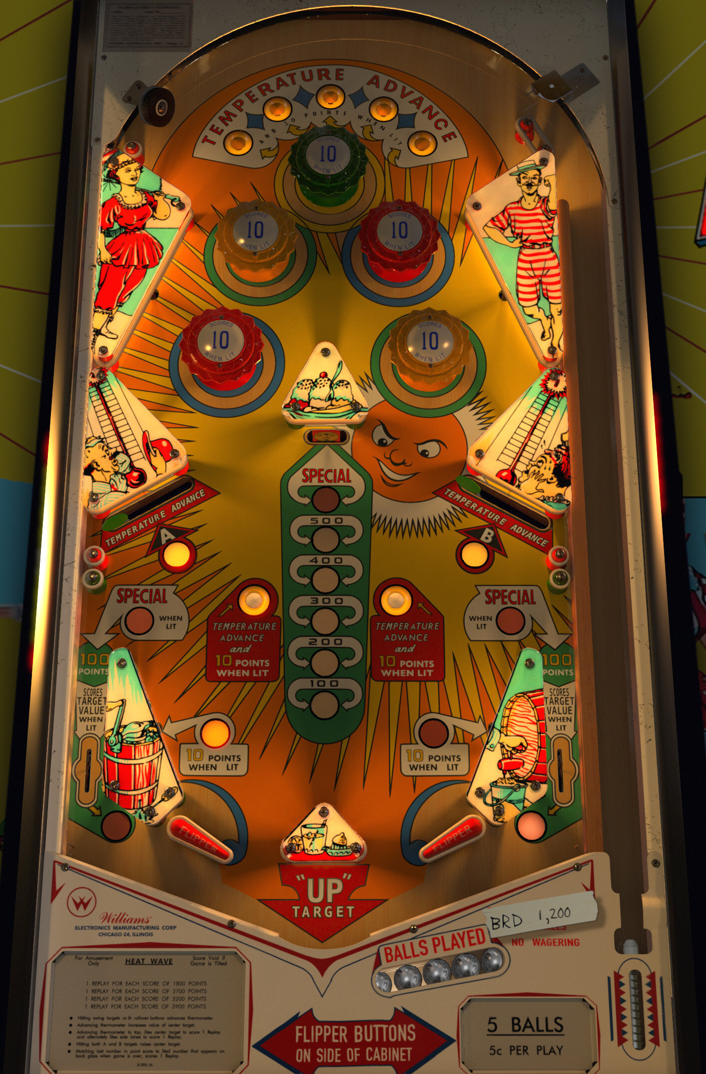 heat wave pinball machine