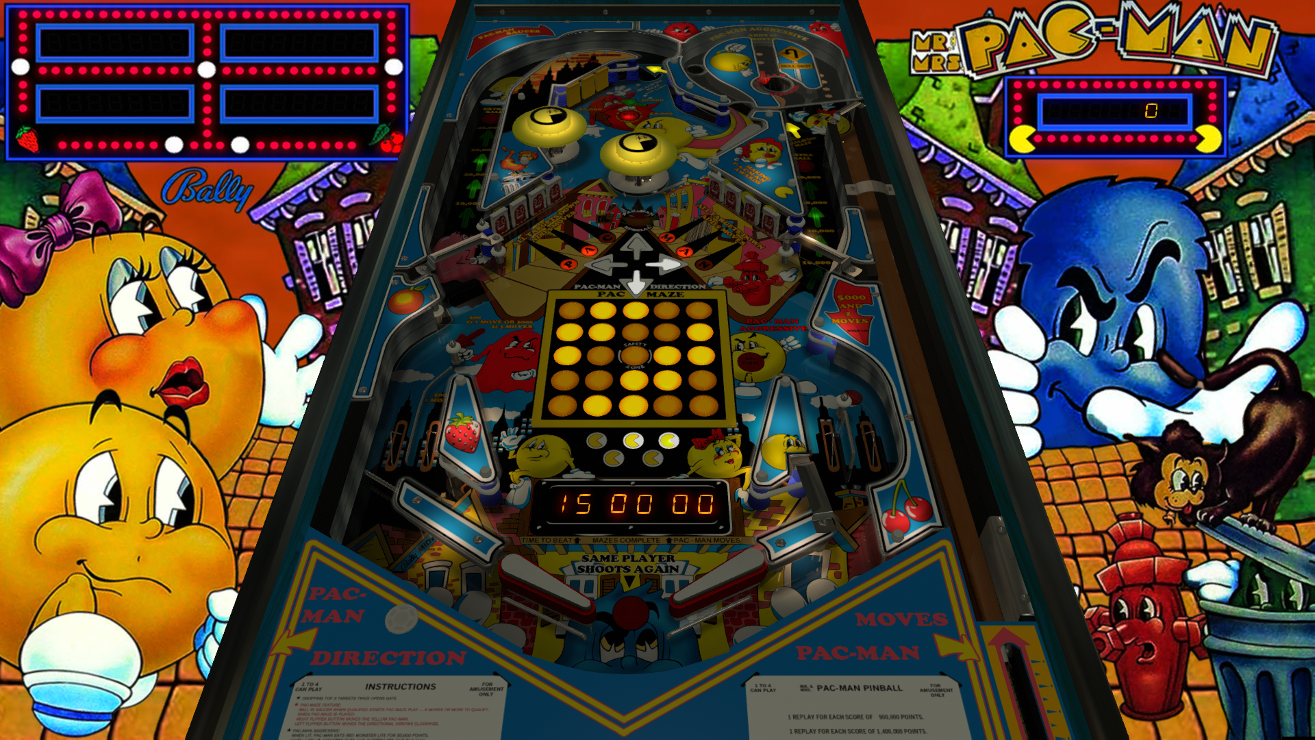 Mr and clearance mrs pacman pinball