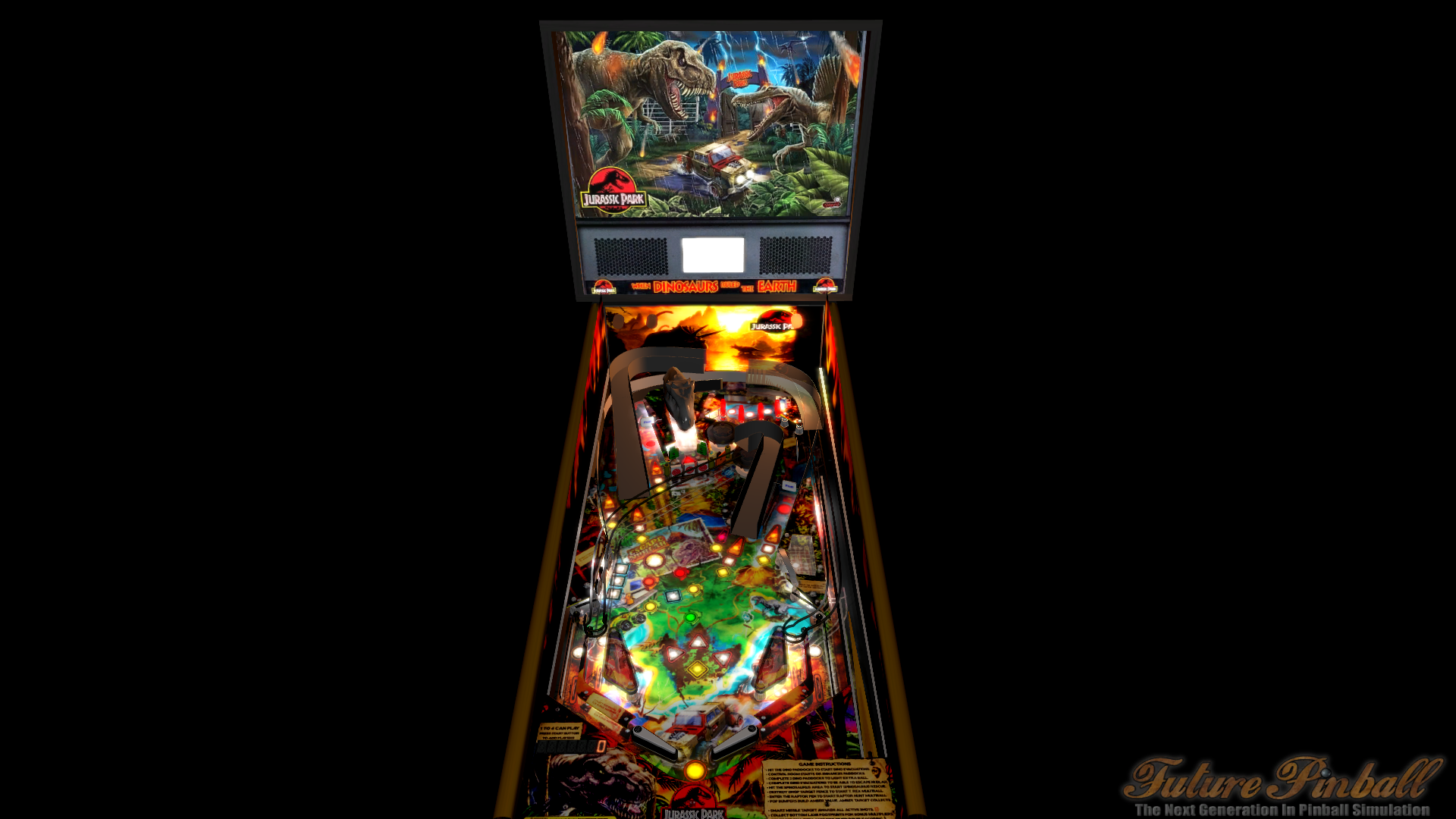 jurassic park virtual pinball