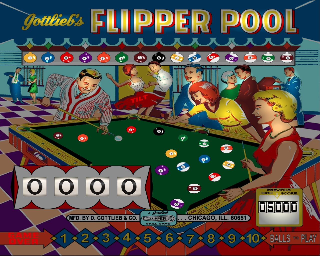 Flipper Pool (Gottlieb 1965)