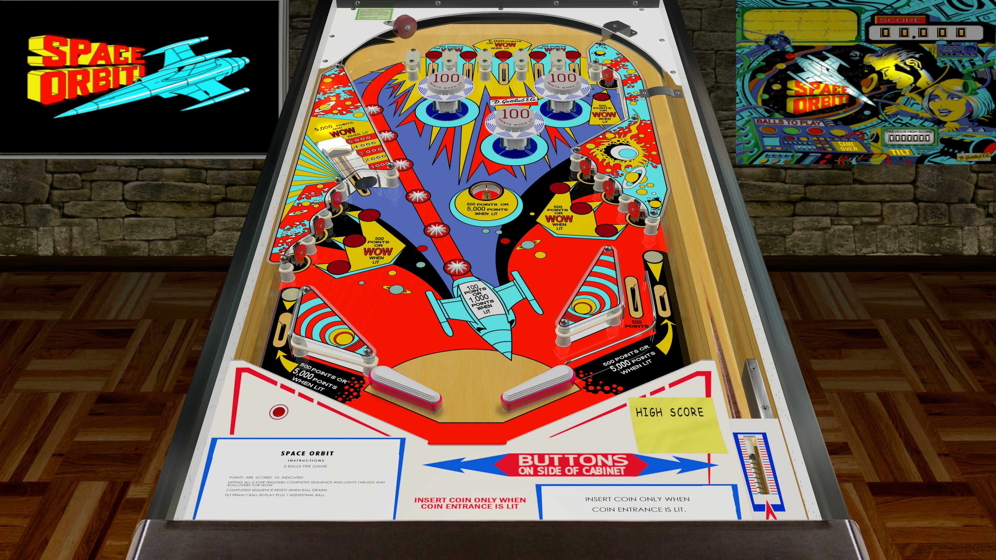 [New VPX Alert]Space Orbit (Gottlieb 1972) - New Visual Pinball 10 ...