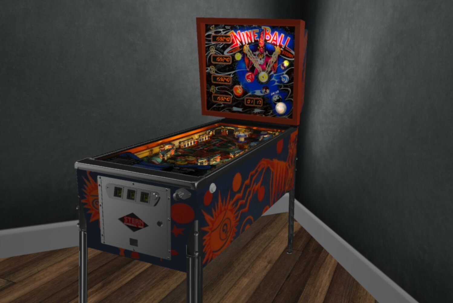 Nine Ball (Stern 1980) [SK-3] - VPX - Pinball Tables