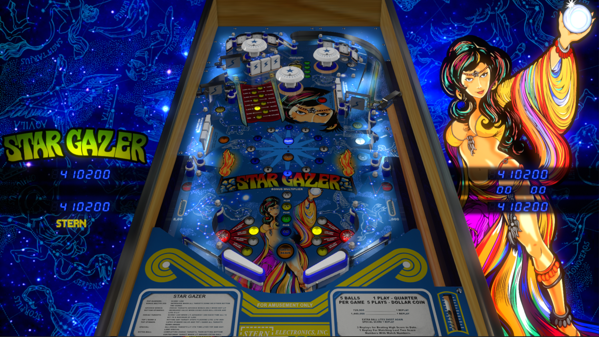 Star Gazer (Stern 1980) - VPX - Pinball Tables - Virtual Pinball