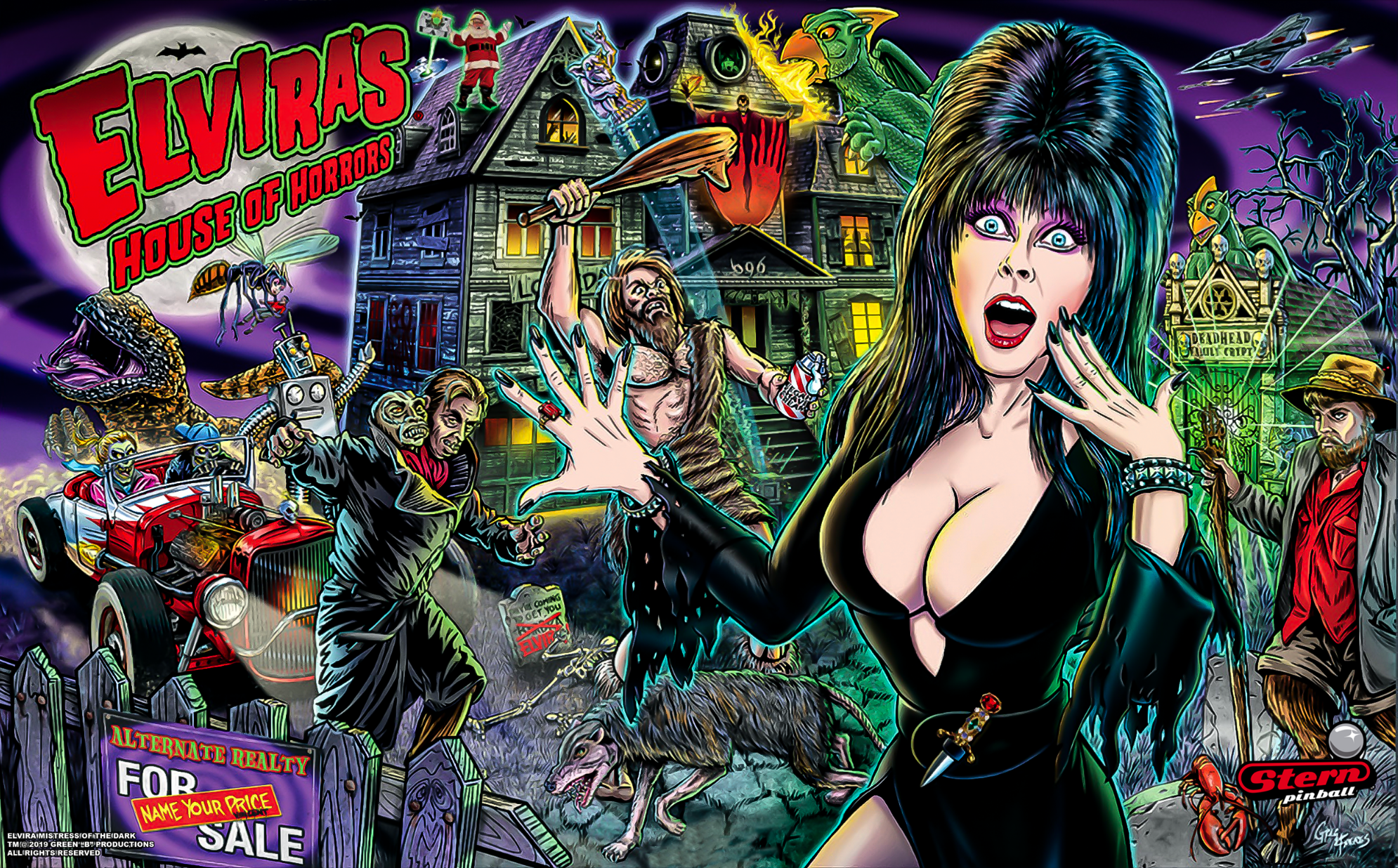 Elvira Limited Edition B2S 3 screen no grill - B2S Alternate 