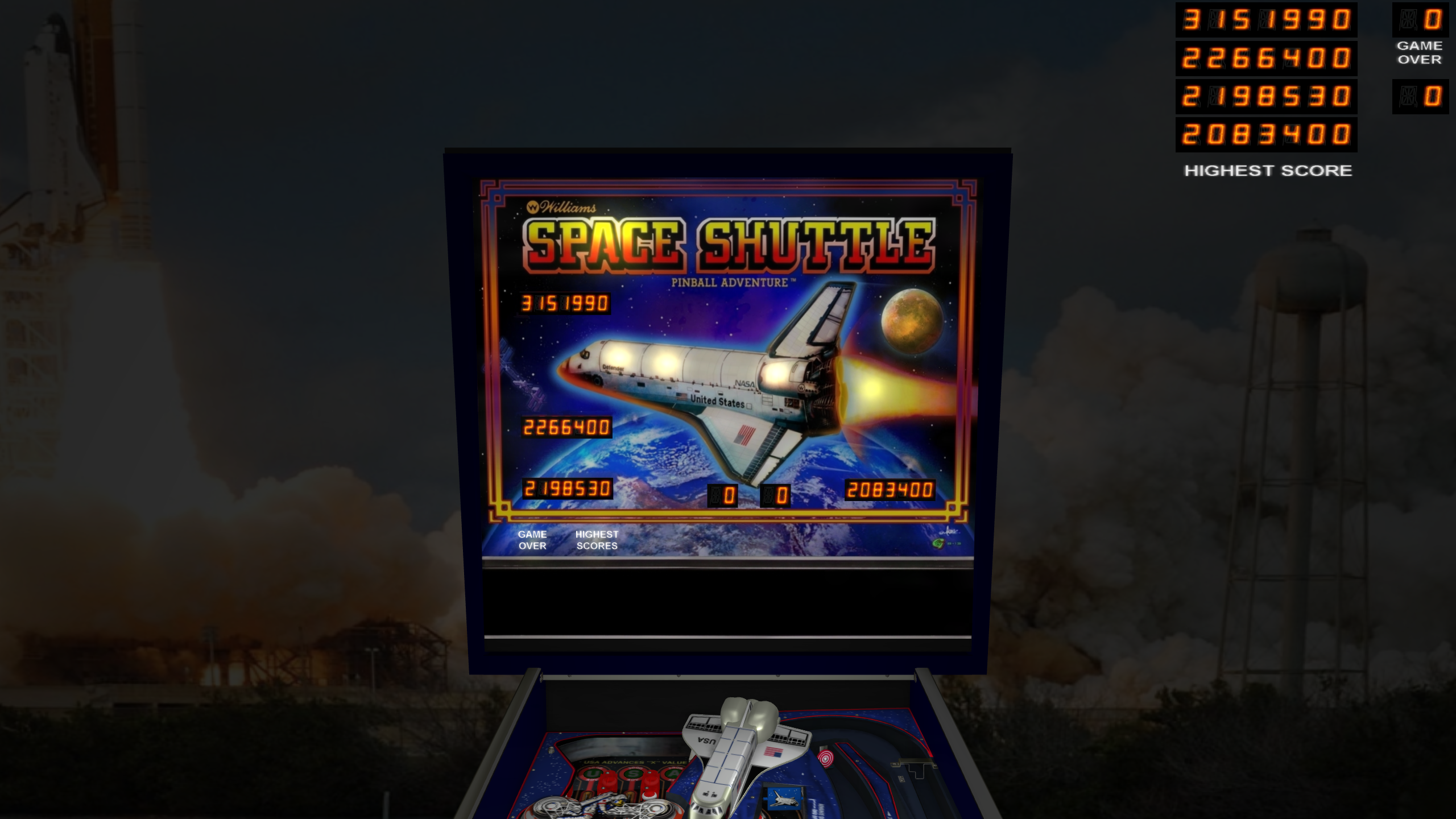 Space Shuttle Pinball Machine (Williams) 1984