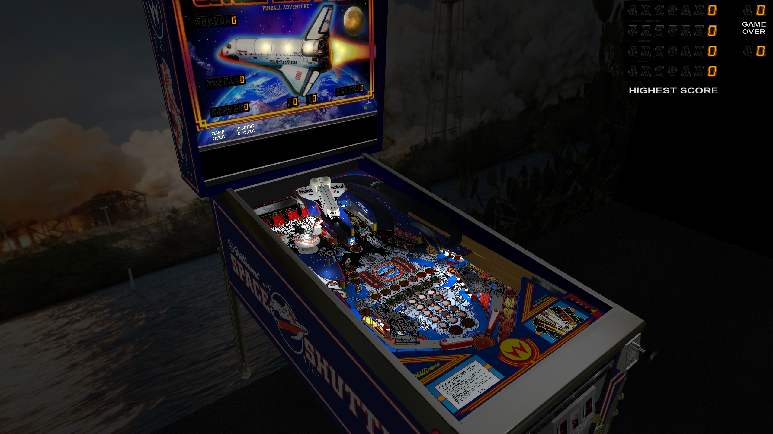 Space Shuttle Pinball Machine (Williams) 1984