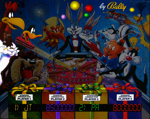 More information about "Bugs Bunny Birthday Ball (Bally 1989) 2 & 3scr or 3scr score with animation"