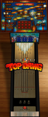 More information about "Top Dawg Shuffle Alley (Williams) (1988) (Rascal and Wildman) (FS) (DB2S) (2 and 3 screen)"