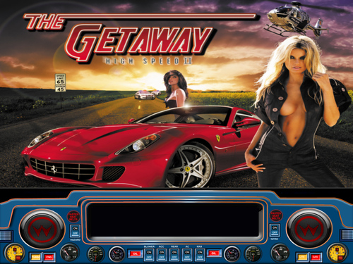More information about "The Getaway High Speed II Sexy Backglass (Williams)(1992)(GeXXXy)"