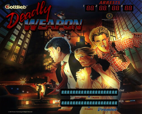 More information about "Deadly Weapon (Gottlieb 1990) 2 & 3 screens directb2s b2s db2s"