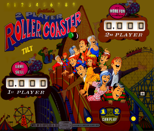 More information about "Roller Coaster (Gottlieb 1971) b2s"