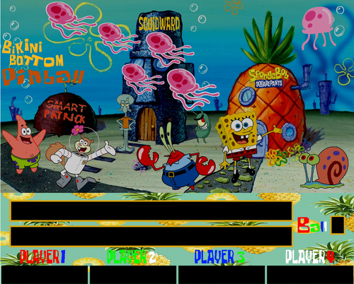 More information about "SpongeBob's Bikini Bottom Pinball - 3 Screen Back Glass"