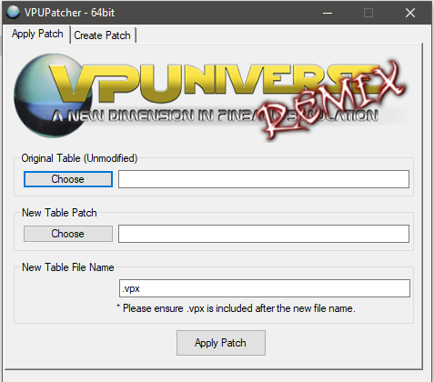 More information about "VPURemix System - VPPatching System - VPX ONLY"