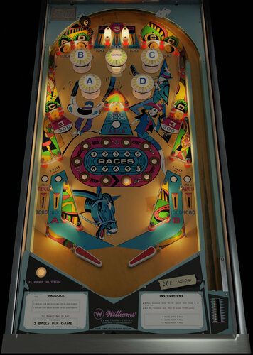 Paddock Pinball Machine  Vintage Arcade Superstore