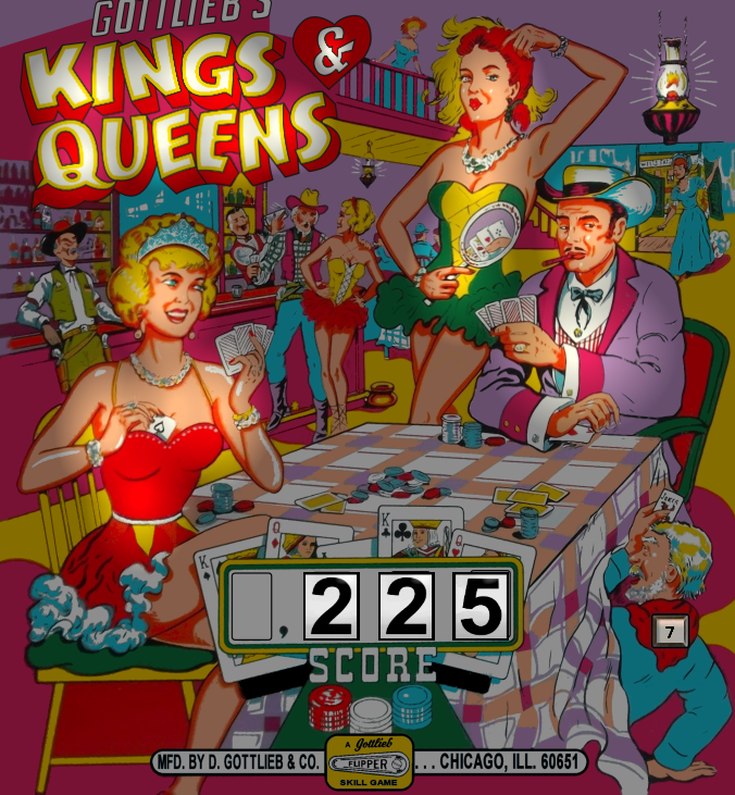 Kings And Queens (Gottlieb 1965)(VPX)