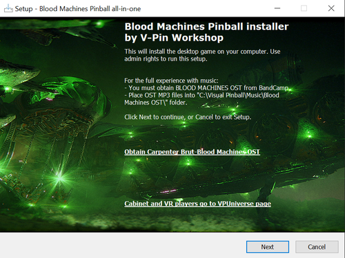 More information about "Blood Machines Pinball(VPW) Desktop installer"