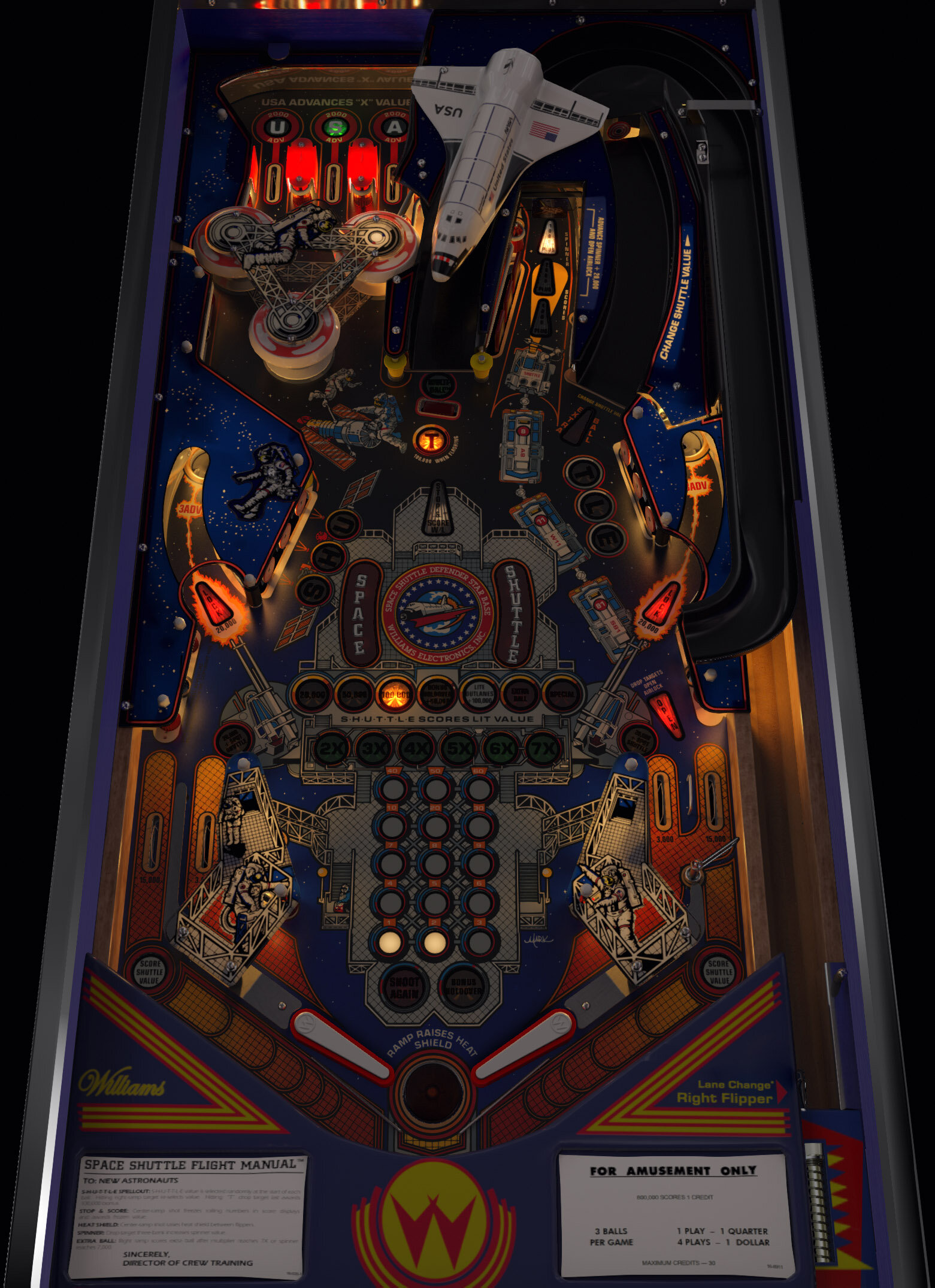 Space Shuttle Pinball Machine By Williams