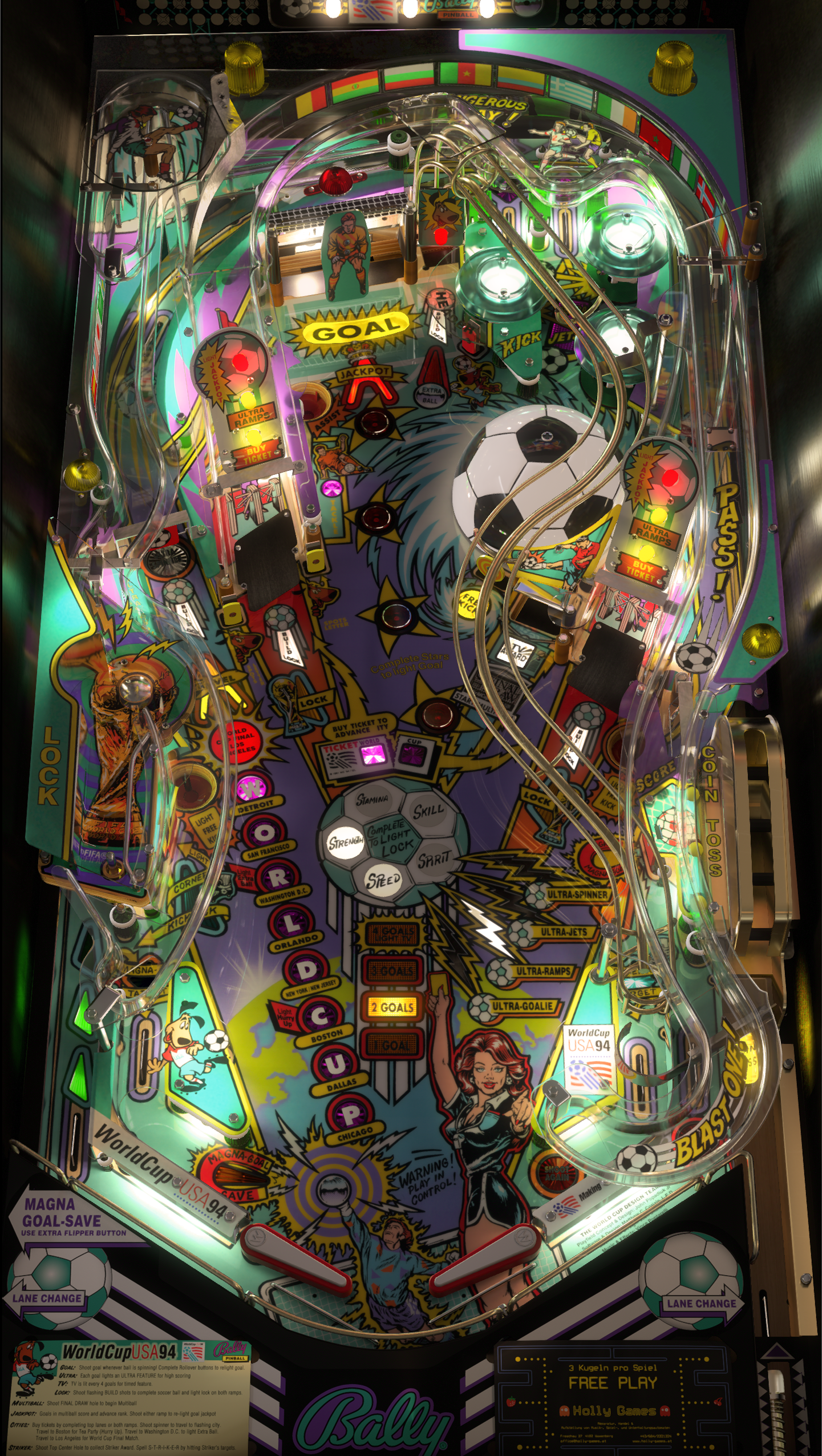 World Cup Soccer '94 Pinball – Rom Upgrade (Bally / Williams