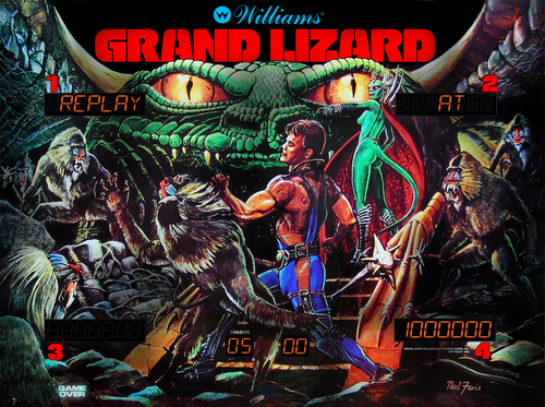 More information about "Grand Lizard (Williams 1986) Pre-Production B2S+Wheels"