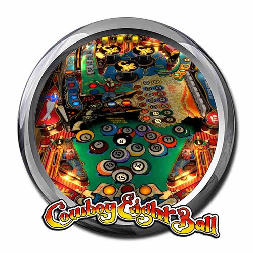More information about "Pinup system wheel "Cowboy eight ball""