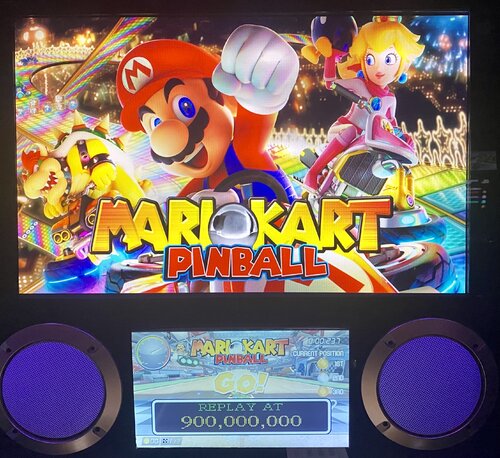 More information about "Mario Kart Pinball (Gottlieb 1995) (RyGuy MOD) Backglass with Full DMD"