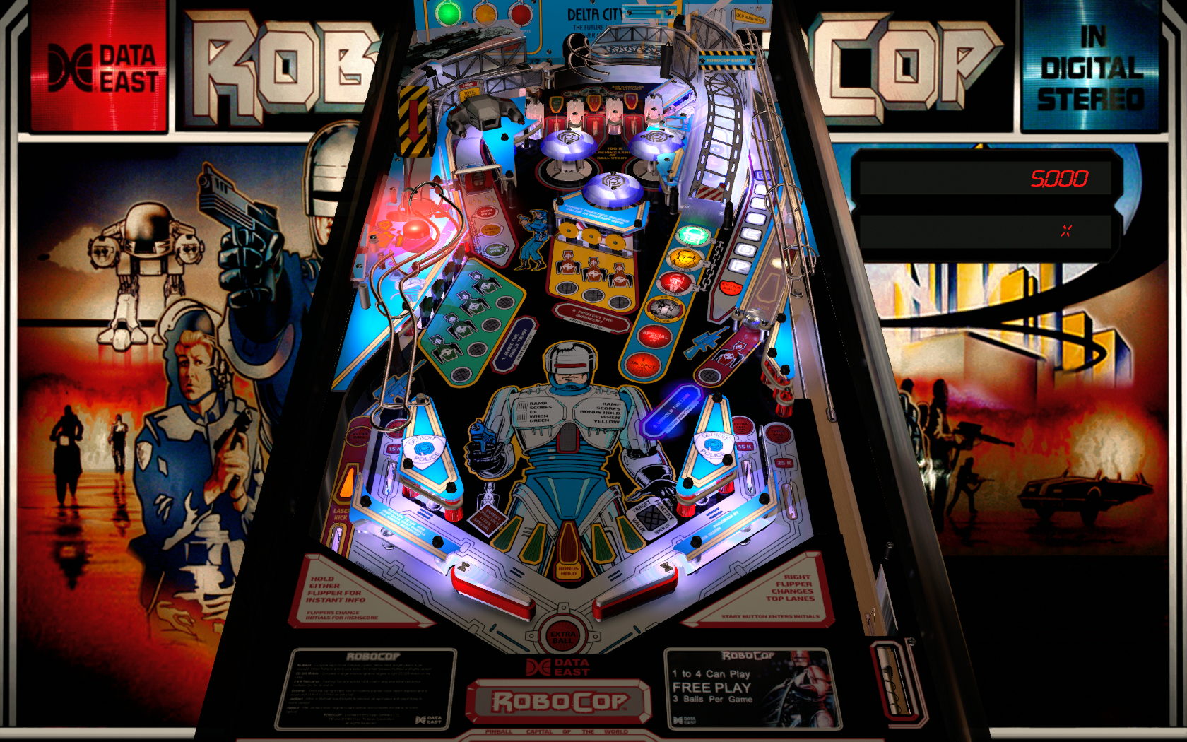 data east robocop pinball